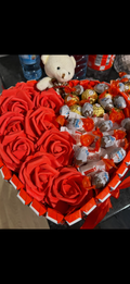 Box Cœur Avec Rose Artificiel + Nounous love